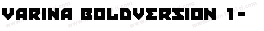 Varina BoldVersion 1字体转换